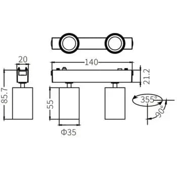 LN-CCX-LIKA-5-4-Dimension